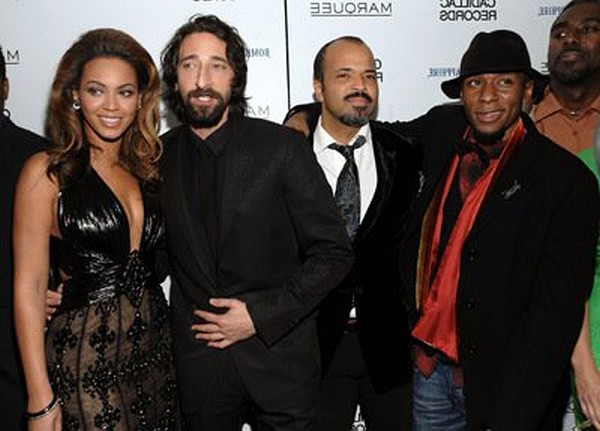 Adrien Brody, Mos Def, Beyoncé Knowles and Jeffrey Wright at event of Cadillac Records
