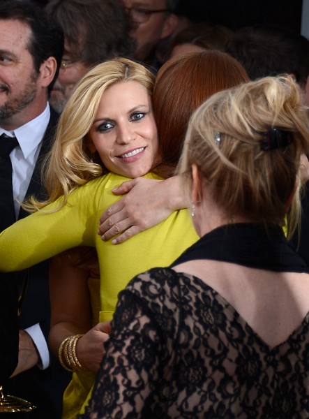 Claire Danes and Julianne Moore at event of The 64th Primetime Emmy Awards