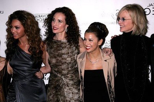 Diane Keaton, Beyoncé Knowles and Eva Longoria