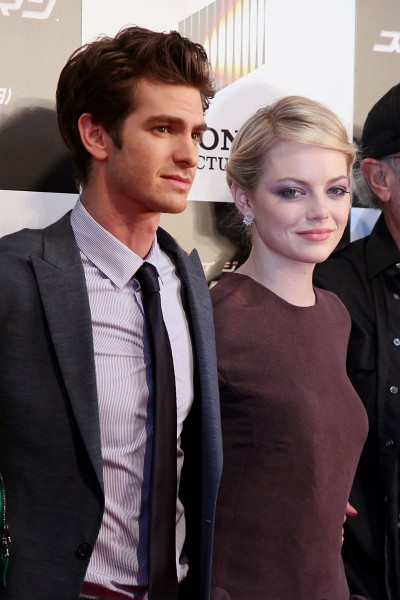 Emma Stone and Andrew Garfield at event of The Amazing Spider-Man