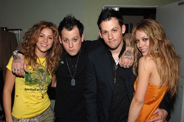 Photo: Hilary Duff, Shakira, Benji Madden and Joel Madden