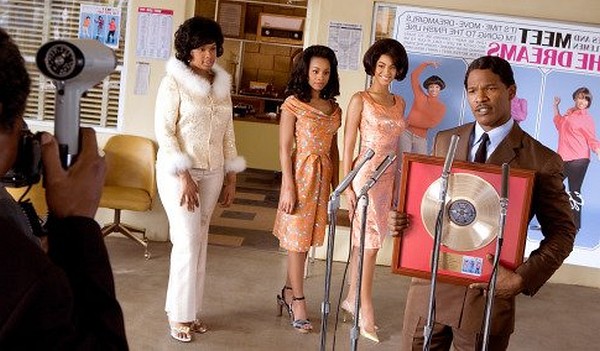 Jamie Foxx, Bill Condon, Beyoncé Knowles, Anika Noni Rose and Jennifer Hudson in Dreamgirls