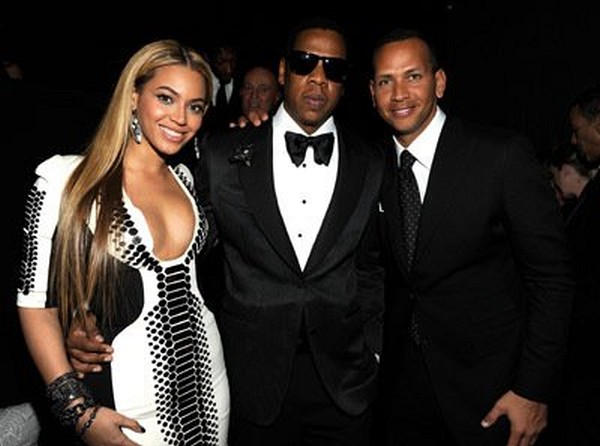 Jay-Z, Beyoncé Knowles and Alex Rodríguez