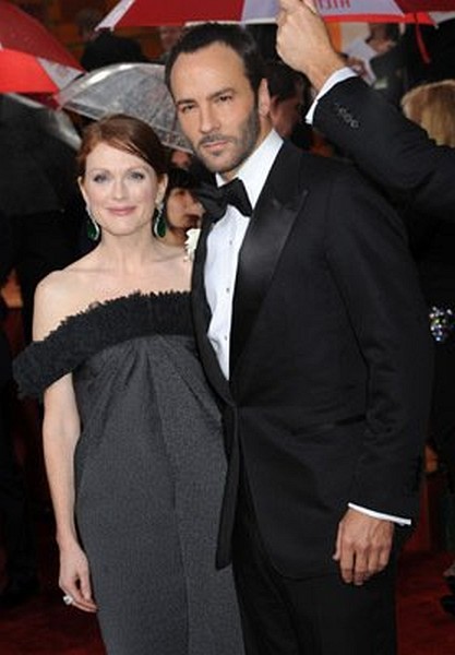 Julianne Moore and Tom Ford