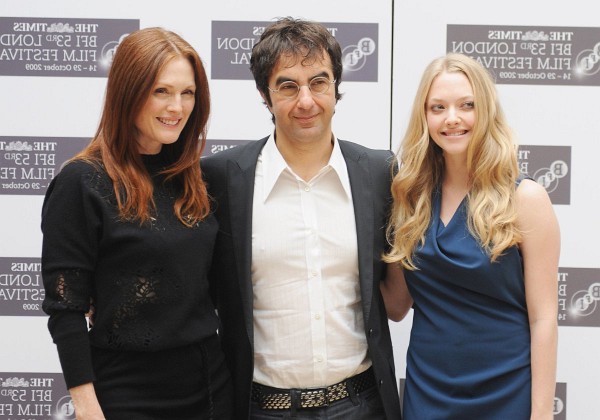 Julianne Moore, Atom Egoyan and Amanda Seyfried