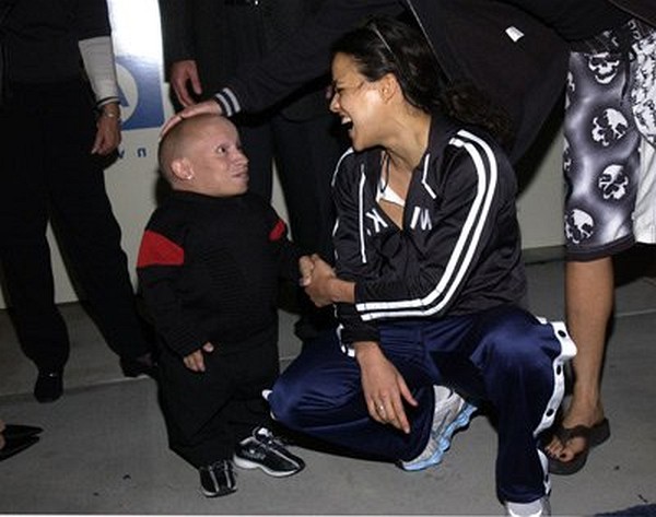 Photo: Michelle Rodriguez and Verne Troyer
