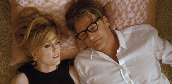 Still of Colin Firth and Julianne Moore in A Single Man