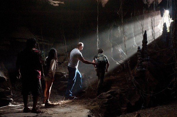 Still of Dwayne Johnson, Vanessa Hudgens and Josh Hutcherson in Journey 2: The Mysterious Island