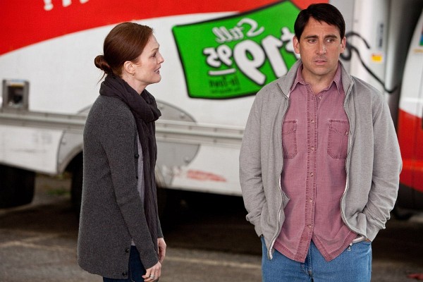 Still of Julianne Moore and Steve Carell in Crazy, Stupid, Love.