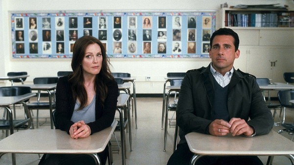 Still of Julianne Moore and Steve Carell in Crazy, Stupid, Love.