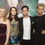 Penn Badgley, Patricia Clarkson, Emma Stone and Aly Michalka at event of Easy A