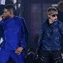 Usher Raymond and Justin Bieber