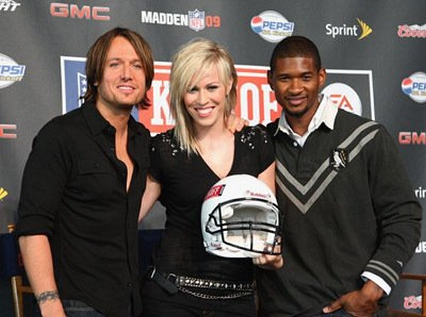 Usher Raymond, Keith Urban and Natasha Bedingfield