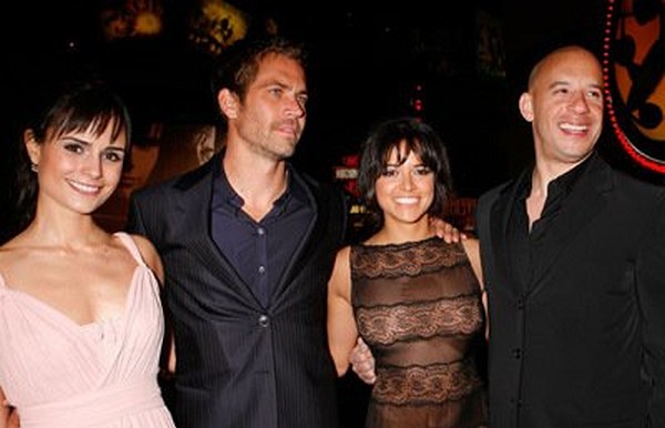 Photo: Vin Diesel, Jordana Brewster, Michelle Rodriguez and Paul Walker at event of Fast & Furious