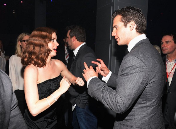 Amy Adams and Henry Cavill at event of Man of Steel