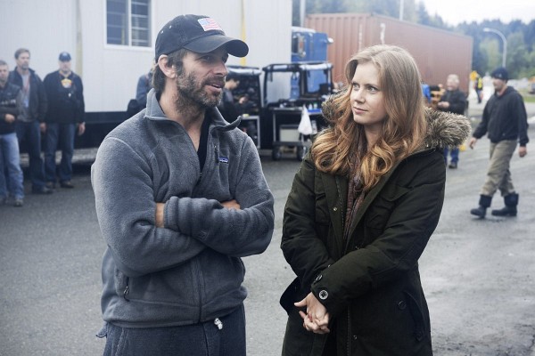 Amy Adams and Zack Snyder in Man of Steel