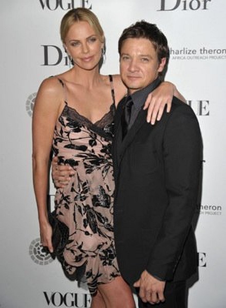 Charlize Theron and Jeremy Renner