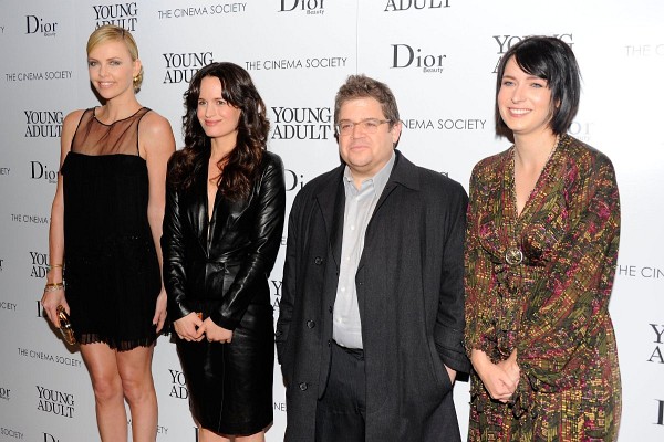 Charlize Theron, Patton Oswalt, Elizabeth Reaser and Diablo Cody at event of Young Adult
