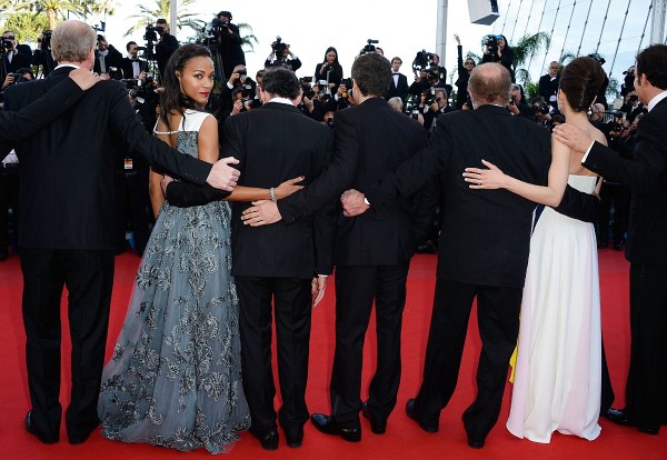 James Caan, Noah Emmerich, Marion Cotillard, Clive Owen and Zoe Saldana at event of Blood Ties