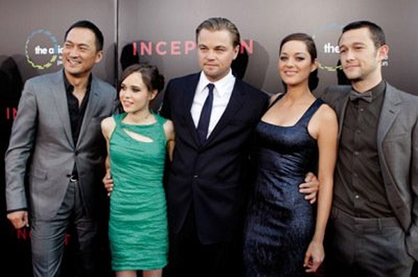 Leonardo DiCaprio, Marion Cotillard, Joseph Gordon-Levitt, Ellen Page and Ken Watanabe at event of Inception