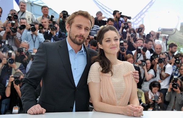 Marion Cotillard and Matthias Schoenaerts at event of Rust and Bone