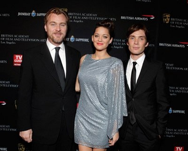 Marion Cotillard, Cillian Murphy and Christopher Nolan