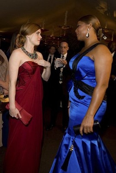 OscarÂ¨ Nominee Amy Adams and Queen Latifah at the Governor's Ball after the 81st Annual Academy AwardsÂ¨ at the Kodak Theatre in Hollywood, CA Sunday, February 22, 2009 airing live on the ABC Television Network.