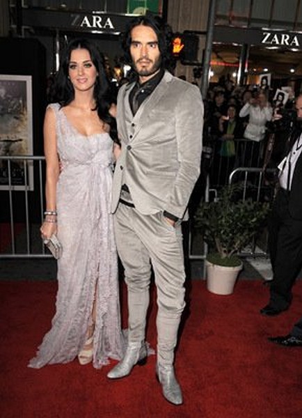Russell Brand and Katy Perry at event of The Tempest