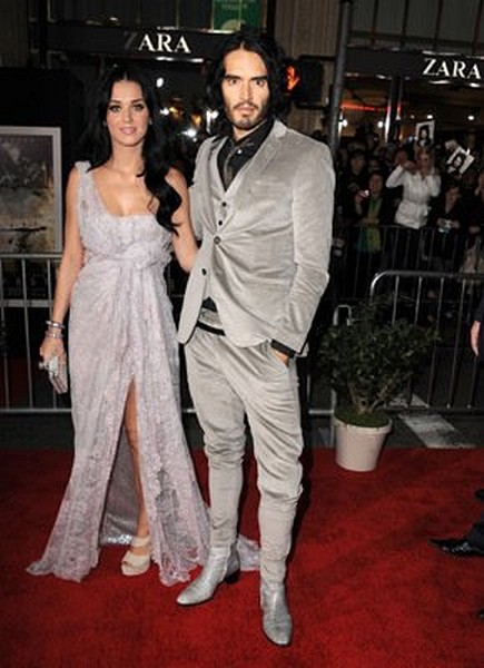 Russell Brand and Katy Perry at event of The Tempest