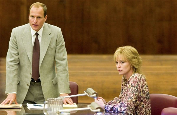 Still of Charlize Theron and Woody Harrelson in North Country