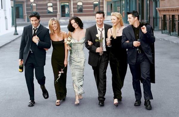 Still of Jennifer Aniston, Courteney Cox, Lisa Kudrow, Matt LeBlanc, Matthew Perry and David Schwimmer in Friends
