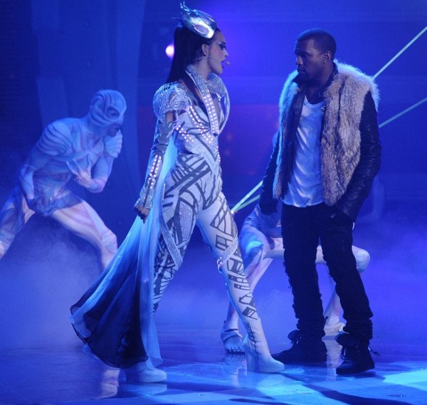 Still of Kanye West and Katy Perry in American Idol