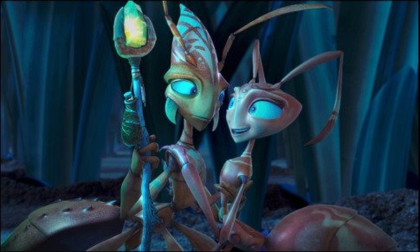 Still of Nicolas Cage and Julia Roberts in The Ant Bully