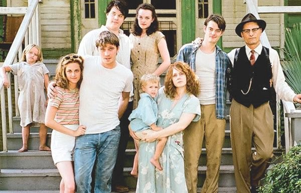 Still of Viggo Mortensen, Elisabeth Moss, Amy Adams, Sam Riley, Kristen Stewart and Garrett Hedlund in On the Road