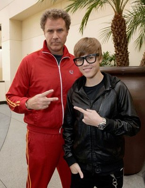 Will Ferrell and Justin Bieber at event of Megamind