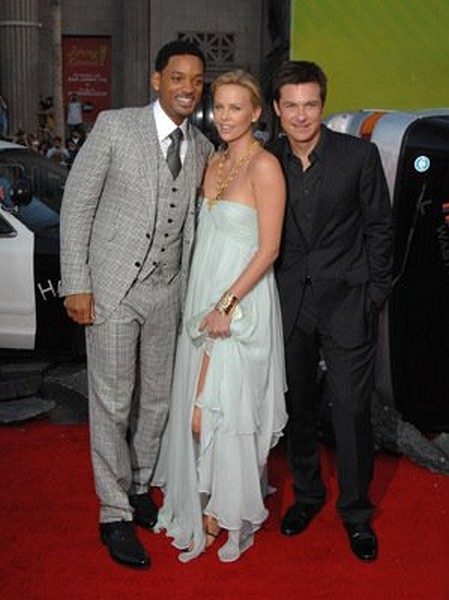 Will Smith, Charlize Theron and Jason Bateman at event of Hancock