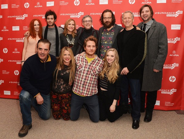 Adam Brody, Brian Gattas, Heidi Jo Markel, Chris Noth, Peter Sarsgaard, Juno Temple, Amanda Seyfried and Laura Rister at event of Lovelace