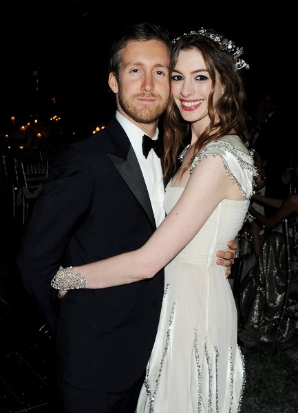 Anne Hathaway and Adam Shulman