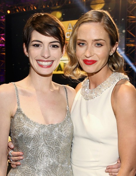Anne Hathaway and Emily Blunt