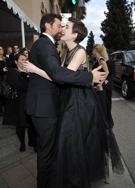 Anne Hathaway and Hugh Jackman
