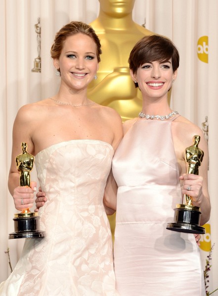 Anne Hathaway and Jennifer Lawrence