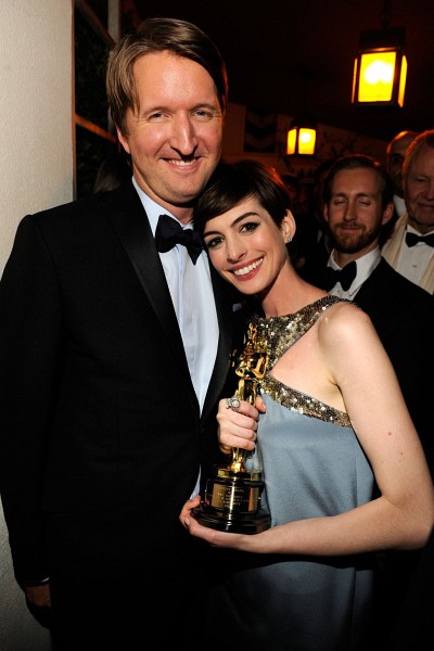 Photo: Anne Hathaway and Tom Hooper