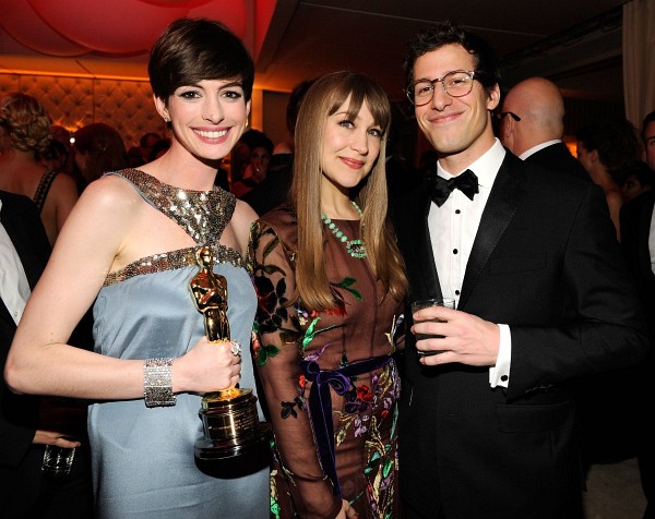 Photo: Anne Hathaway, Andy Samberg and Joanna Newsom