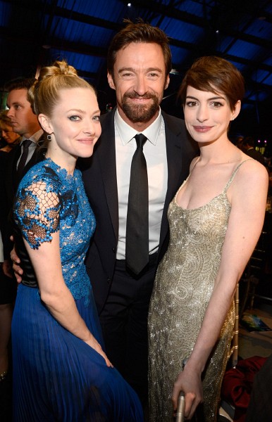 Anne Hathaway, Hugh Jackman and Amanda Seyfried