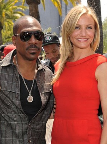 Cameron Diaz and Eddie Murphy at event of Shrek Forever After