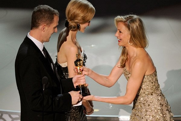 Cameron Diaz and Pete Docter at event of The 82nd Annual Academy Awards