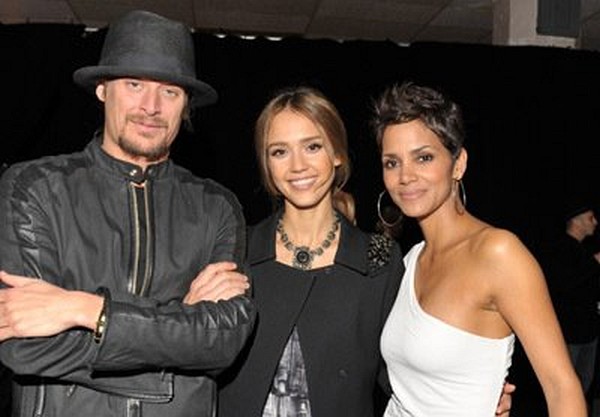 Halle Berry, Jessica Alba and Kid Rock