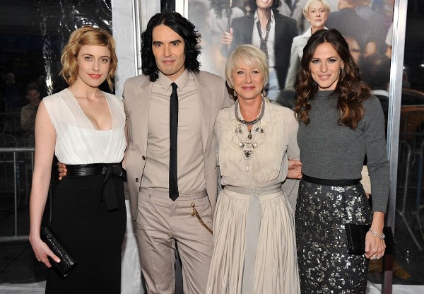 Helen Mirren, Jennifer Garner, Russell Brand and Greta Gerwig at event of Arthur