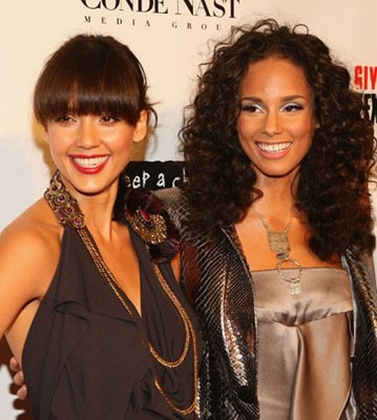 Jessica Alba and Alicia Keys