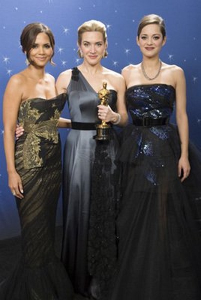OscarÂ¨-winner Halle Berry, Oscar winner for Best Actress in a Leading Role for "The Reader" Kate Winslet, and OscarÂ¨-winner Marion Cotillard after the 81st Annual Academy AwardsÂ¨ at the Kodak Theatre in Hollywood, CA Sunday, February 22, 2009 airing live on the ABC Television Network